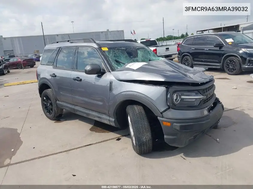 2021 Ford Bronco Sport VIN: 3FMCR9A63MRA39032 Lot: 42156577