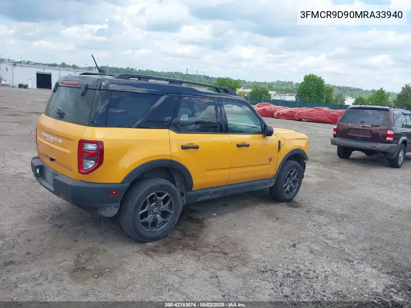 2021 Ford Bronco Sport Badlands VIN: 3FMCR9D90MRA33940 Lot: 42183074