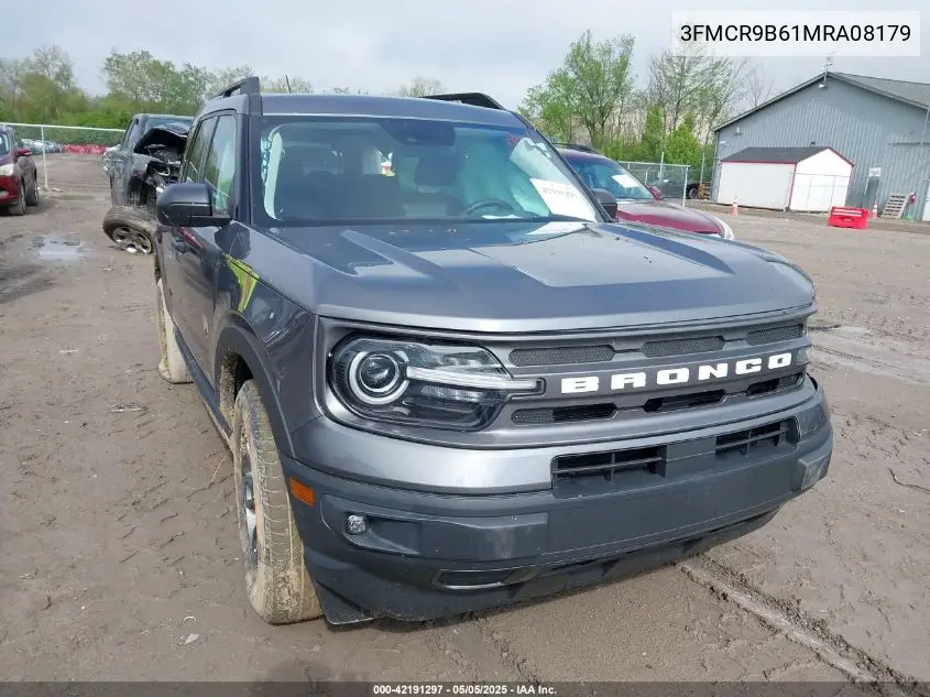 2021 Ford Bronco Sport Big Bend VIN: 3FMCR9B61MRA08179 Lot: 42191297