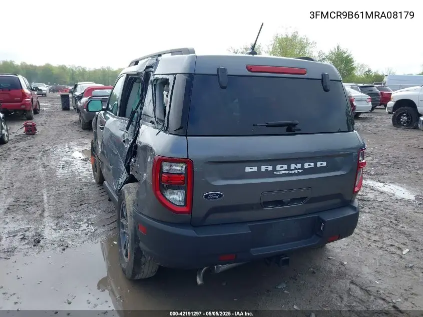 2021 Ford Bronco Sport Big Bend VIN: 3FMCR9B61MRA08179 Lot: 42191297
