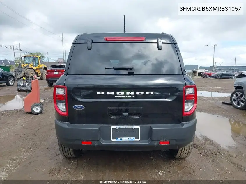 2021 Ford Bronco Sport Big Bend VIN: 3FMCR9B6XMRB31057 Lot: 42192657