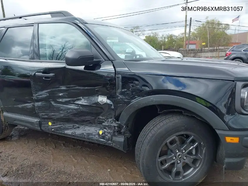 2021 Ford Bronco Sport Big Bend VIN: 3FMCR9B6XMRB31057 Lot: 42192657
