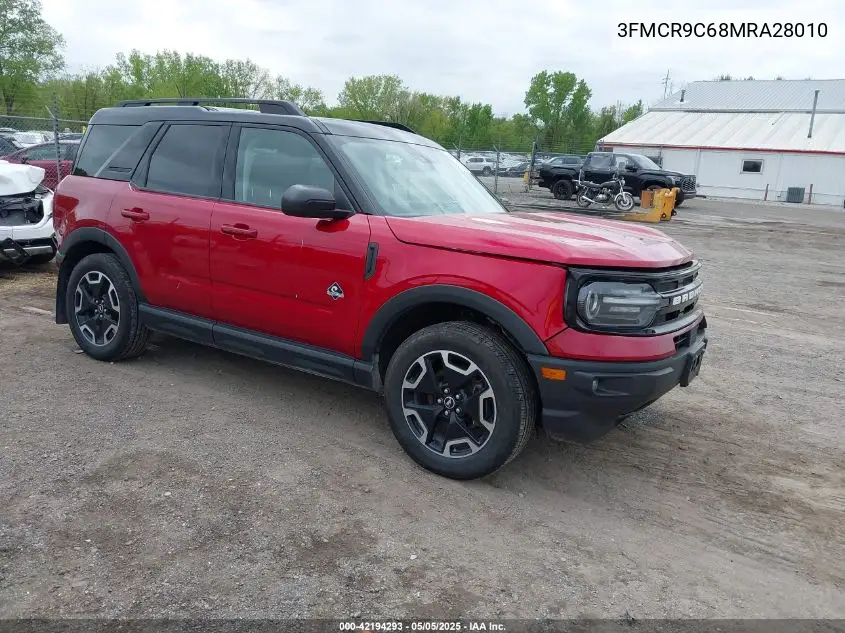 2021 Ford Bronco Sport Outer Banks VIN: 3FMCR9C68MRA28010 Lot: 42194293