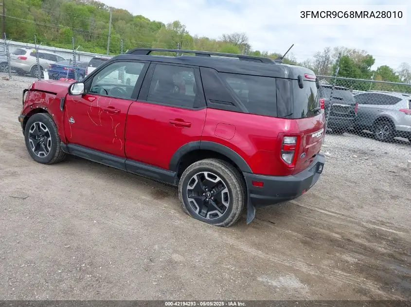 2021 Ford Bronco Sport Outer Banks VIN: 3FMCR9C68MRA28010 Lot: 42194293