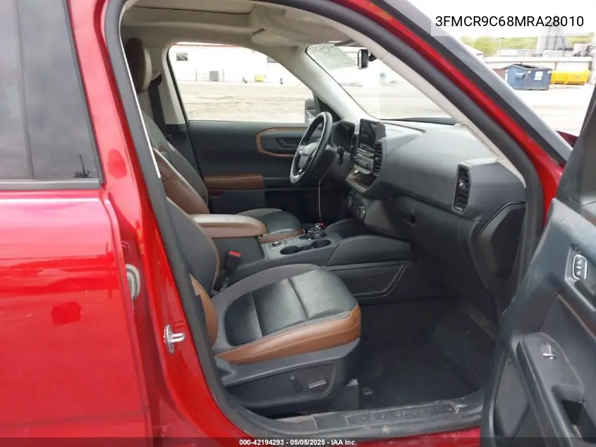 2021 Ford Bronco Sport Outer Banks VIN: 3FMCR9C68MRA28010 Lot: 42194293