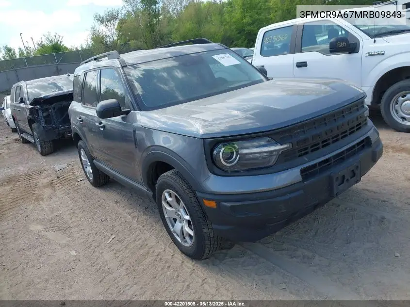 2021 Ford Bronco Sport VIN: 3FMCR9A67MRB09843 Lot: 42201505