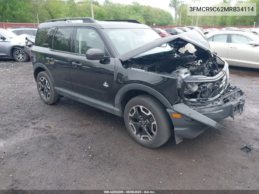2021 Ford Bronco Sport Outer Banks VIN: 3FMCR9C62MRB34114 Lot: 42202200