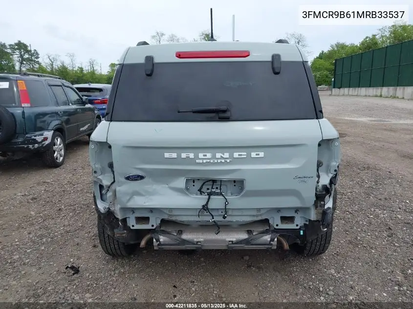 2021 Ford Bronco Sport Big Bend VIN: 3FMCR9B61MRB33537 Lot: 42211835