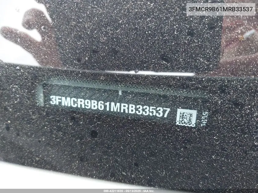 2021 Ford Bronco Sport Big Bend VIN: 3FMCR9B61MRB33537 Lot: 42211835