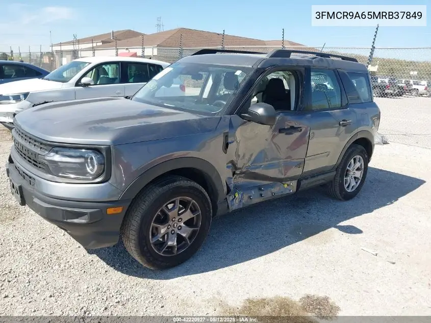 2021 Ford Bronco Sport VIN: 3FMCR9A65MRB37849 Lot: 42220927