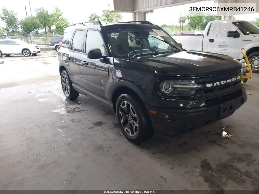 2021 Ford Bronco Sport Outer Banks VIN: 3FMCR9C6XMRB41246 Lot: 42231567