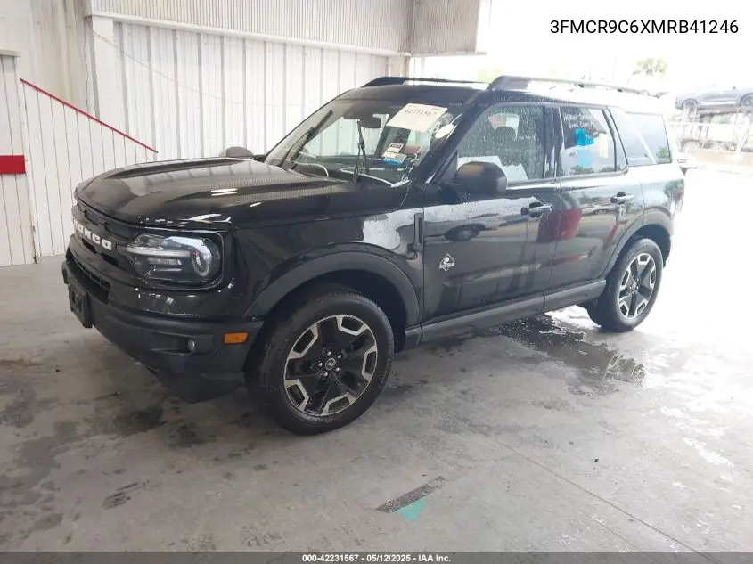 2021 Ford Bronco Sport Outer Banks VIN: 3FMCR9C6XMRB41246 Lot: 42231567