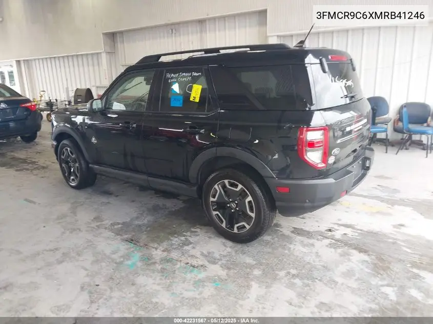 2021 Ford Bronco Sport Outer Banks VIN: 3FMCR9C6XMRB41246 Lot: 42231567
