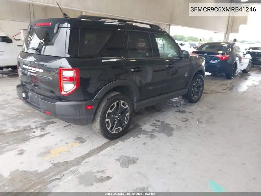 2021 Ford Bronco Sport Outer Banks VIN: 3FMCR9C6XMRB41246 Lot: 42231567