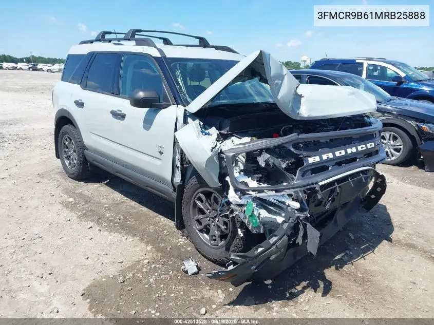 2021 Ford Bronco Sport Big Bend VIN: 3FMCR9B61MRB25888 Lot: 42513528