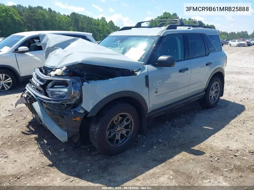 2021 Ford Bronco Sport Big Bend VIN: 3FMCR9B61MRB25888 Lot: 42513528