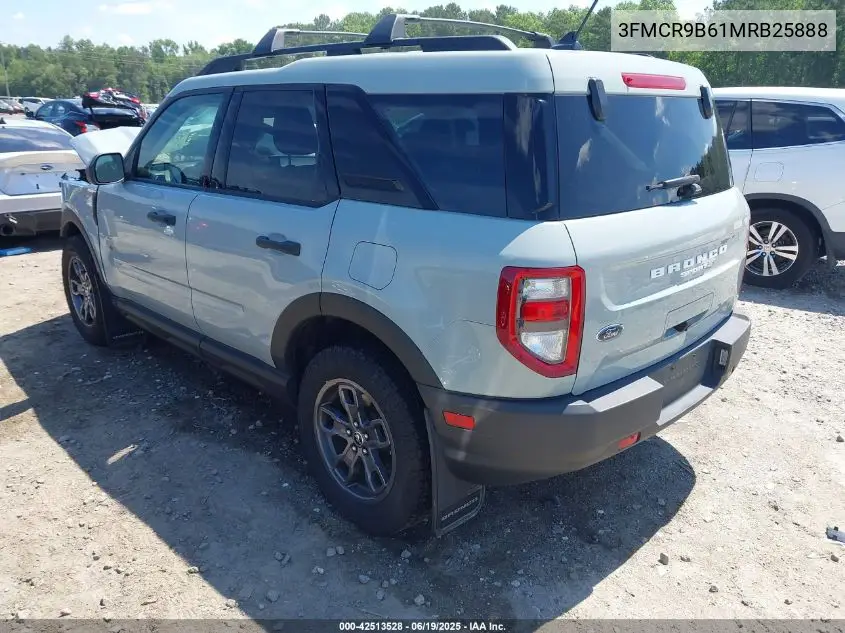 2021 Ford Bronco Sport Big Bend VIN: 3FMCR9B61MRB25888 Lot: 42513528