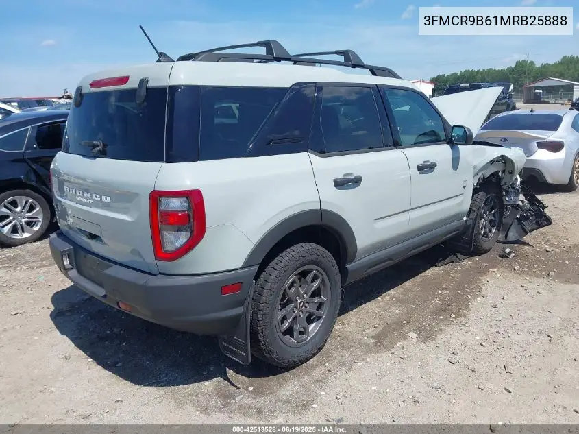 2021 Ford Bronco Sport Big Bend VIN: 3FMCR9B61MRB25888 Lot: 42513528