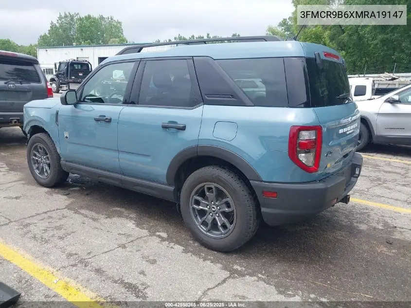 2021 Ford Bronco Sport Big Bend VIN: 3FMCR9B6XMRA19147 Lot: 42558265