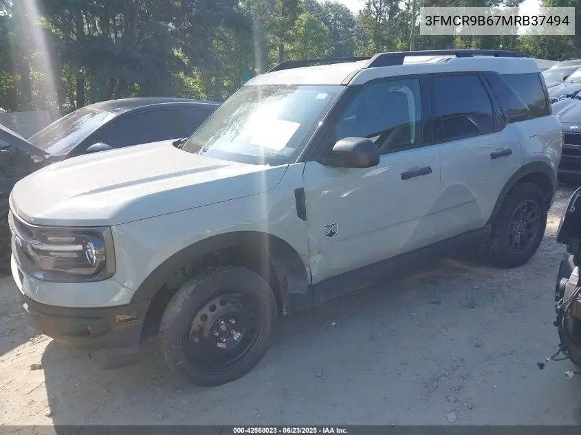 2021 Ford Bronco Sport Big Bend VIN: 3FMCR9B67MRB37494 Lot: 42568023