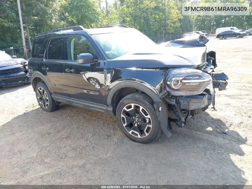 2021 Ford Bronco Sport Big Bend VIN: 3FMCR9B61MRA96309 Lot: 42583493