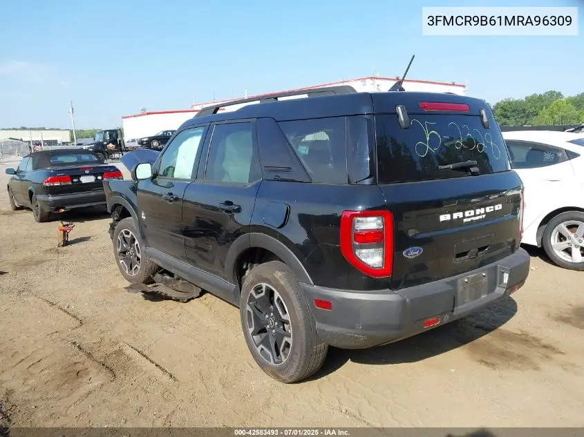 2021 Ford Bronco Sport Big Bend VIN: 3FMCR9B61MRA96309 Lot: 42583493