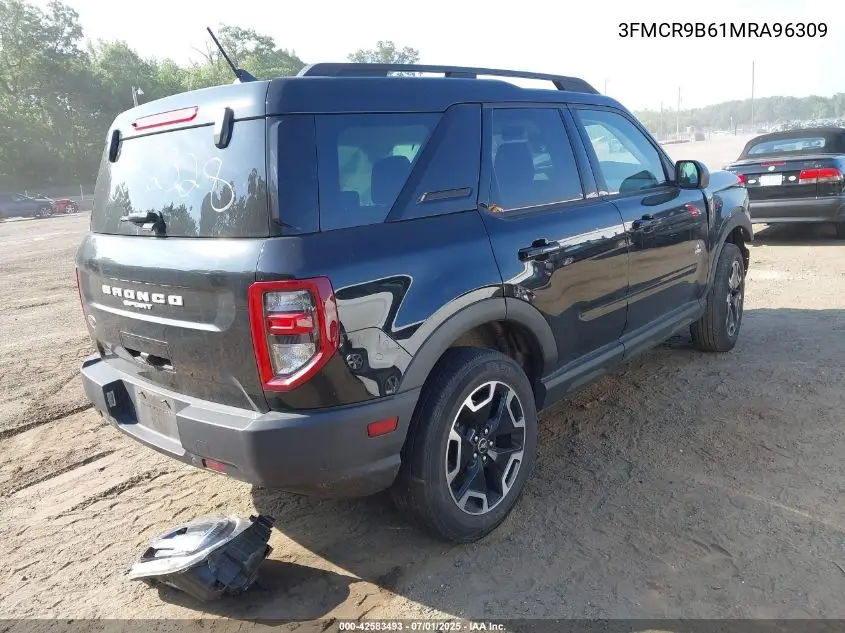 2021 Ford Bronco Sport Big Bend VIN: 3FMCR9B61MRA96309 Lot: 42583493