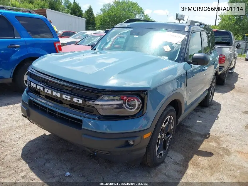 2021 Ford Bronco Sport Outer Banks VIN: 3FMCR9C66MRA01114 Lot: 42584174