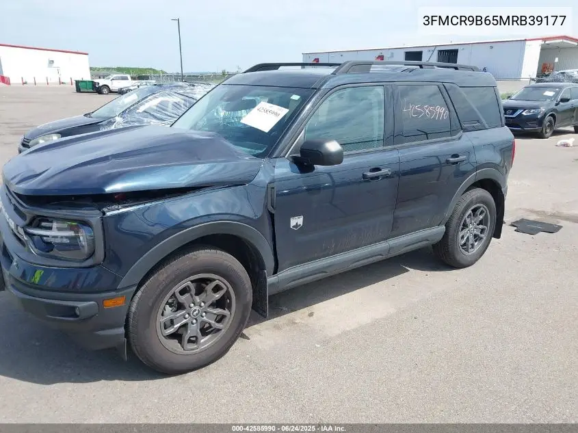 2021 Ford Bronco Sport Big Bend VIN: 3FMCR9B65MRB39177 Lot: 42585990