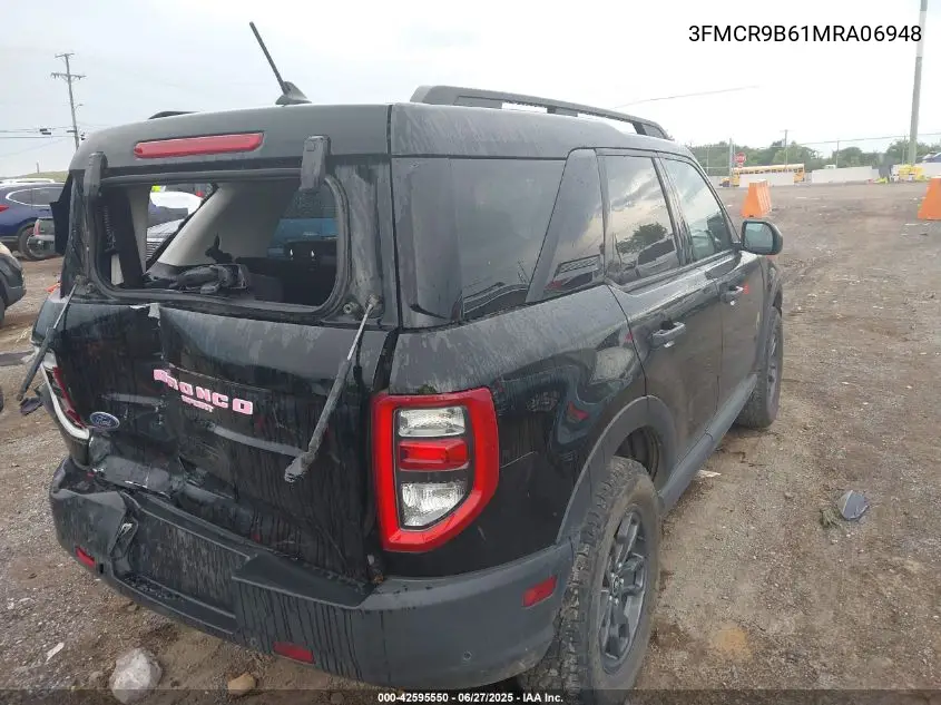 2021 Ford Bronco Sport Big Bend VIN: 3FMCR9B61MRA06948 Lot: 42595550