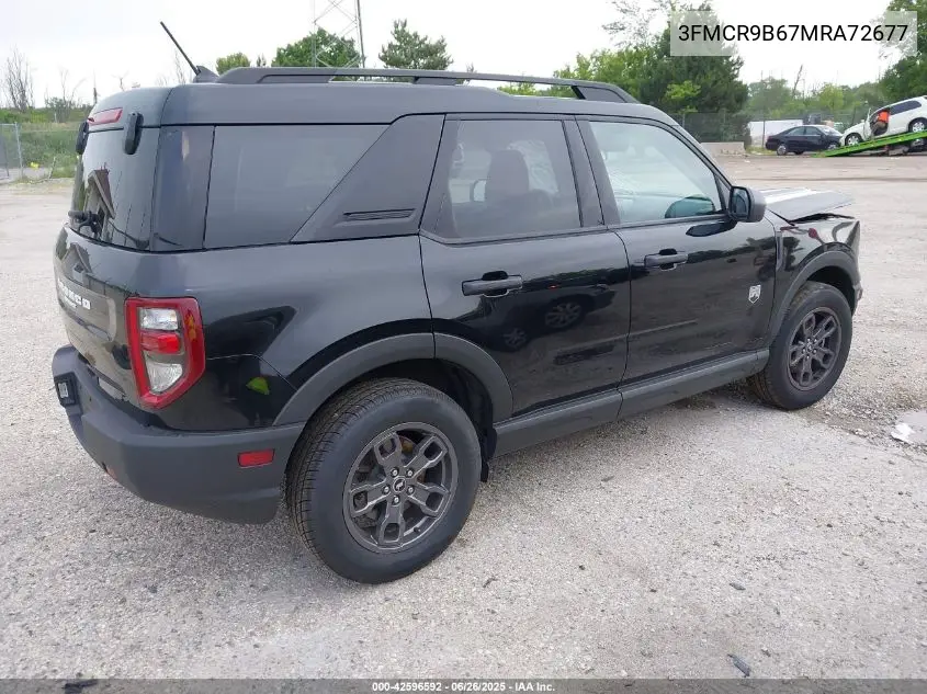 2021 Ford Bronco Sport Big Bend VIN: 3FMCR9B67MRA72677 Lot: 42596592