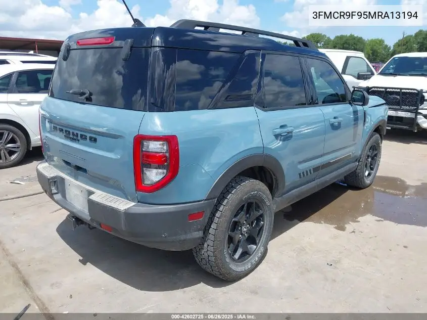 2021 Ford Bronco Sport First Edition VIN: 3FMCR9F95MRA13194 Lot: 42602725