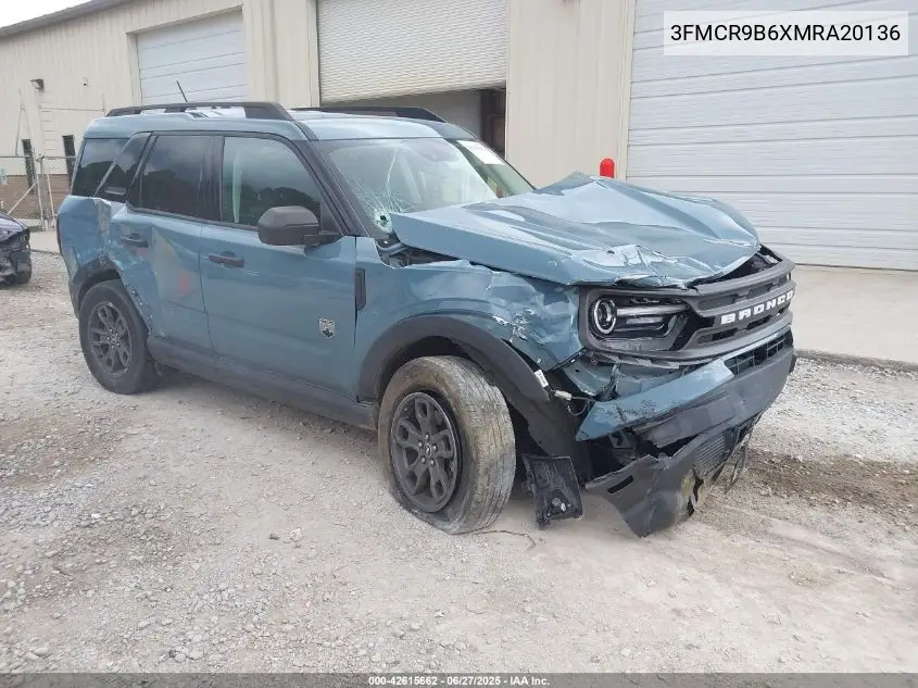 2021 Ford Bronco Sport Big Bend VIN: 3FMCR9B6XMRA20136 Lot: 42615662