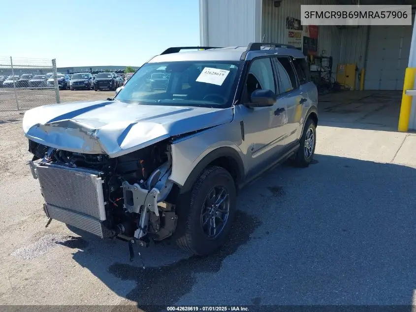 2021 Ford Bronco Sport Big Bend VIN: 3FMCR9B69MRA57906 Lot: 42628619