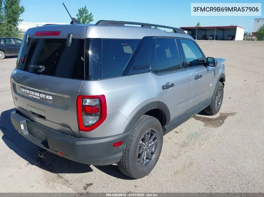 2021 Ford Bronco Sport Big Bend VIN: 3FMCR9B69MRA57906 Lot: 42628619