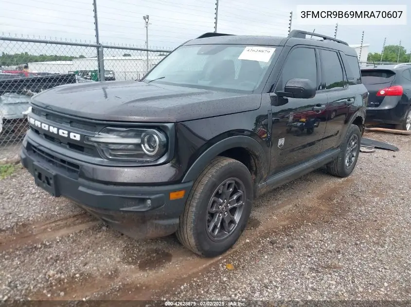 2021 Ford Bronco Sport Big Bend VIN: 3FMCR9B69MRA70607 Lot: 42628879