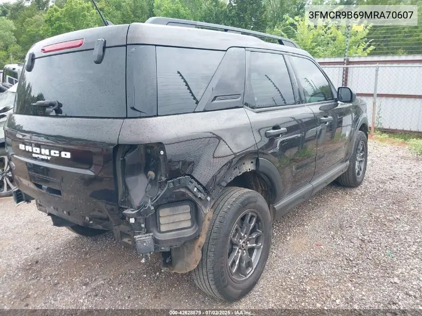 2021 Ford Bronco Sport Big Bend VIN: 3FMCR9B69MRA70607 Lot: 42628879