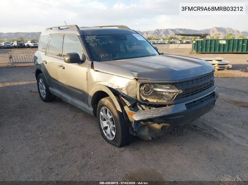 2021 Ford Bronco Sport VIN: 3FMCR9A68MRB03212 Lot: 42630575
