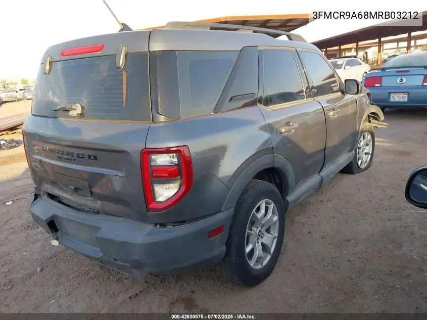 2021 Ford Bronco Sport VIN: 3FMCR9A68MRB03212 Lot: 42630575