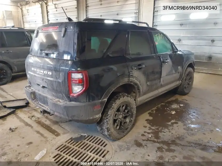 2022 Ford Bronco Sport Big Bend VIN: 3FMCR9B69NRD34040 Lot: 41516446