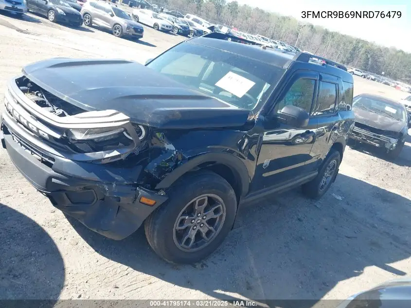 2022 Ford Bronco Sport Big Bend VIN: 3FMCR9B69NRD76479 Lot: 41795174