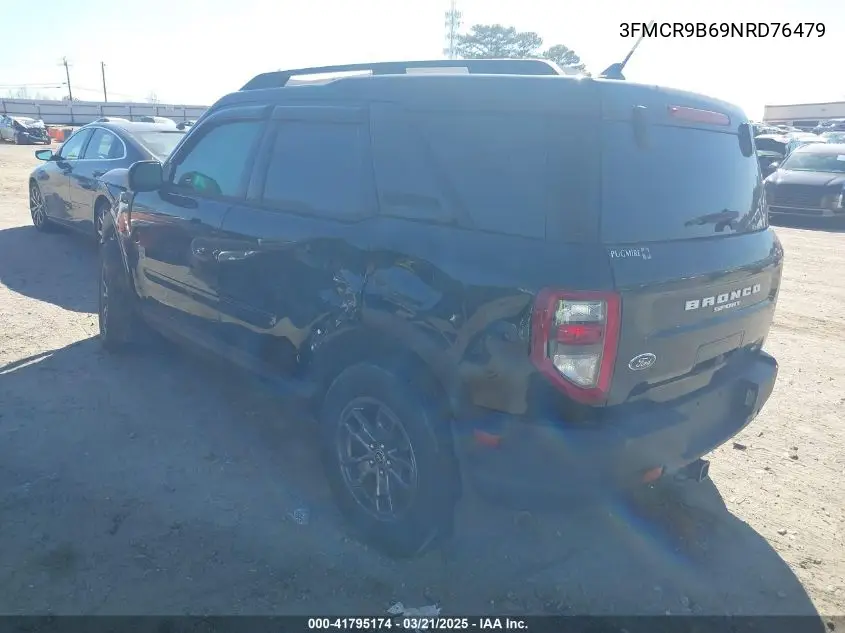 2022 Ford Bronco Sport Big Bend VIN: 3FMCR9B69NRD76479 Lot: 41795174