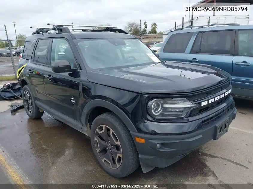 2022 Ford Bronco Sport Outer Banks VIN: 3FMCR9C69NRD85794 Lot: 41797651