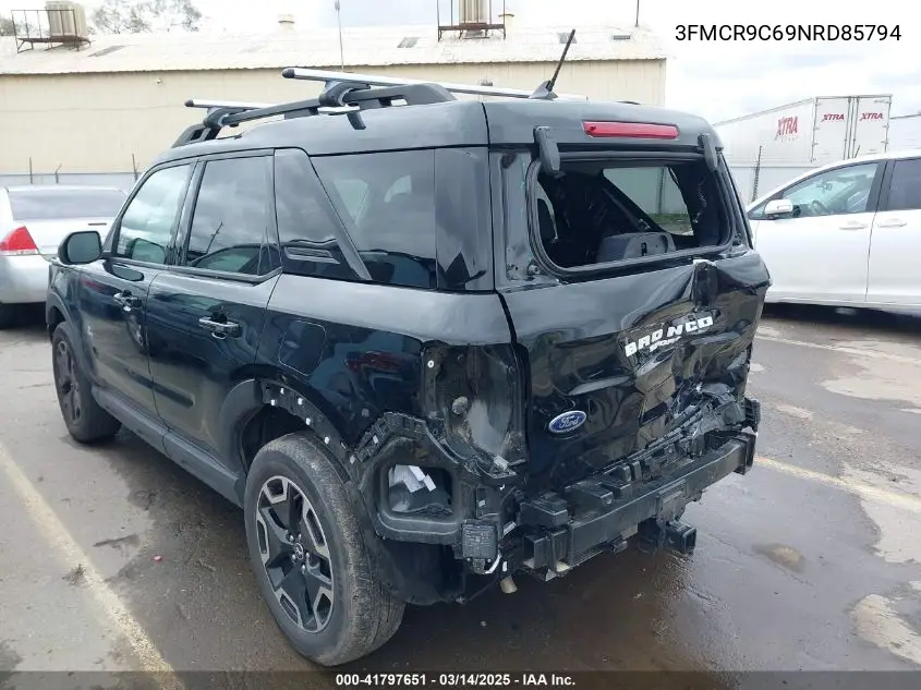 2022 Ford Bronco Sport Outer Banks VIN: 3FMCR9C69NRD85794 Lot: 41797651