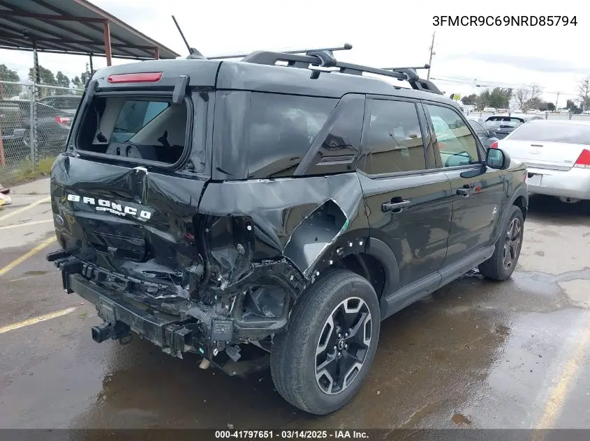 2022 Ford Bronco Sport Outer Banks VIN: 3FMCR9C69NRD85794 Lot: 41797651