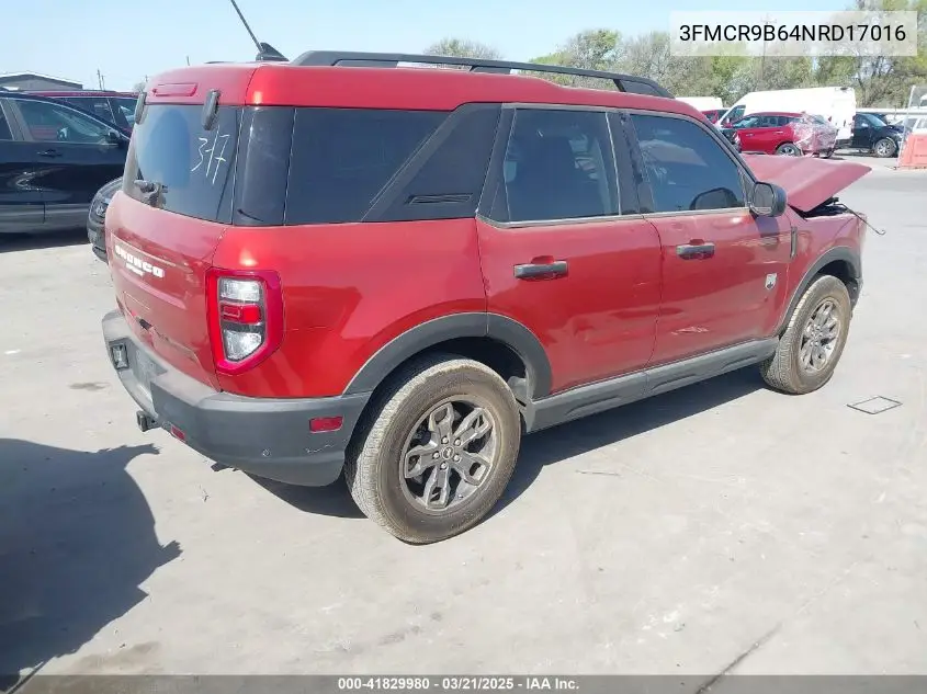 2022 Ford Bronco Sport Big Bend VIN: 3FMCR9B64NRD17016 Lot: 41829980