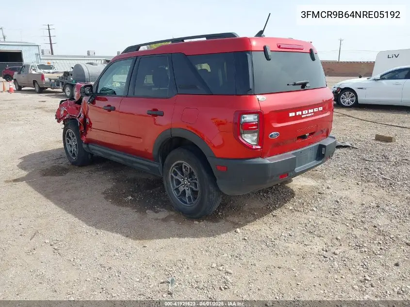 2022 Ford Bronco Sport Big Bend VIN: 3FMCR9B64NRE05192 Lot: 41921623
