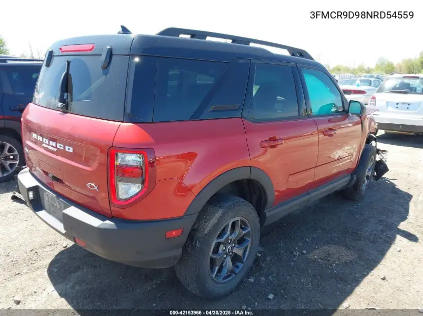 2022 Ford Bronco Sport Badlands VIN: 3FMCR9D98NRD54559 Lot: 42153966
