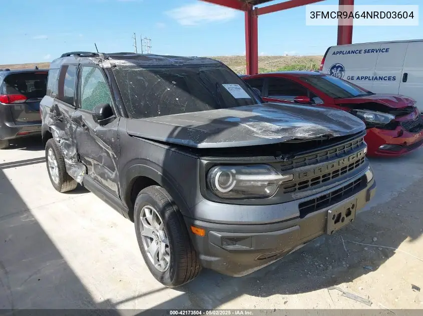 2022 Ford Bronco Sport VIN: 3FMCR9A64NRD03604 Lot: 42173504