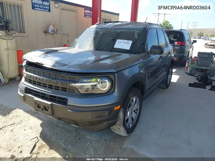 2022 Ford Bronco Sport VIN: 3FMCR9A64NRD03604 Lot: 42173504